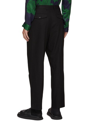 背面 - 点击放大 - DRIES VAN NOTEN - PHOENIX 4285 褶裥直腿纯棉长裤