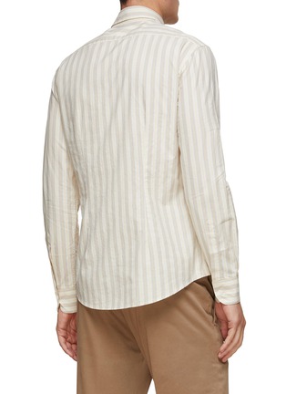背面 - 点击放大 - BARENA - STRIGION拼色条纹纯棉衬衫