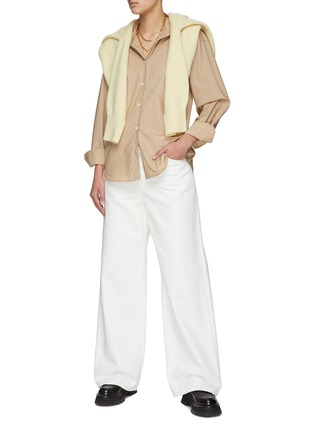 模特儿示范图 - 点击放大 - THE FRANKIE SHOP - EVERYDAY 纯棉衬衫