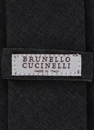 细节 - 点击放大 - BRUNELLO CUCINELLI - 初剪羊毛领带
