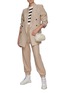 模特儿示范图 - 点击放大 - THE FRANKIE SHOP - SAMARA高腰混羊毛束脚裤