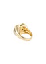 细节 - 点击放大 - YVONNE LEON - CHEVALIERE OVALE 搪瓷钻石点缀心形9K黄金戒指