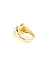 细节 - 点击放大 - YVONNE LEON - CHEVALIERE OVALE 黑玛瑙钻石点缀心形9K黄金戒指
