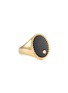 首图 - 点击放大 - YVONNE LEON - CHEVALIERE OVALE 黑玛瑙钻石点缀椭圆造型9K黄金戒指