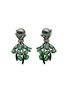 首图 - 点击放大 - MING SONG HAUTE JOAILLERIE - SPECIAL BESPOKE大溪地珍珠钻石祖母绿点缀14K黑金黄金耳环