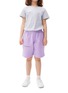 模特儿示范图 - 点击放大 - PANGAIA - 365 儿童款文字印花有机棉短裤