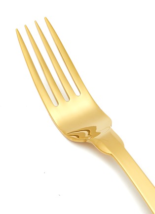 细节 –点击放大 - ASTIER DE VILLATTE - Gold Toned Titanium Dessert Fork