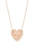 细节 - 点击放大 - SUZANNE KALAN - Diamond 18K Rose Gold Heart Shape Necklace
