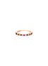 首图 - 点击放大 - SUZANNE KALAN - Halfway' Rainbow Sapphire 18k Rose Gold Ring
