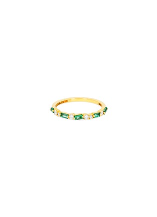 首图 - 点击放大 - SUZANNE KALAN - 18k Gold Diamond Emerald Half Eternity Ring