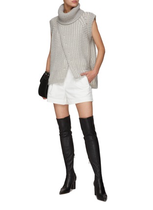 模特儿示范图 - 点击放大 - 3.1 PHILLIP LIM - FISHERMAN 无袖高领混羊毛针织衫