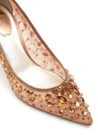 CINDERELLA仿水晶及仿宝石蕾丝高跟鞋展示图