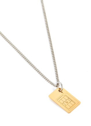 细节 - 点击放大 - IN GOLD WE TRUST - SIM CARD造型金属项链