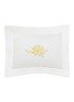 首图 –点击放大 - FRETTE - PEONIA BOUDOIR 花卉刺绣纯棉枕套 －白色及黄色