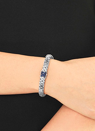 细节 - 点击放大 - JOHN HARDY - Classic Chain' Sapphire Silver Lava Medium Bracelet