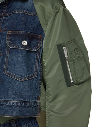  - SACAI - 牛仔拼接飞行员夹克
