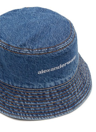细节 - 点击放大 - ALEXANDERWANG - LOGO 纯棉牛仔渔夫帽