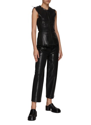 模特儿示范图 - 点击放大 - MM6 MAISON MARGIELA - 涂层牛仔马甲