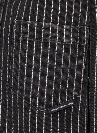  - ALEXANDERWANG - 大廓形仿水晶缀饰牛仔衬衫