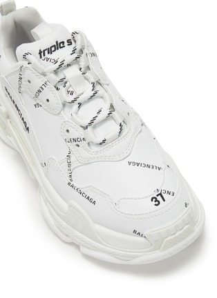 细节 - 点击放大 - BALENCIAGA - TRIPLE S 拼接设计真皮运动鞋