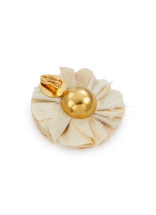 细节 - 点击放大 - KATERINA MAKRIYIANNI - 雏菊造型真丝镀金纯银及铜耳环