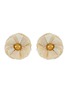 首图 - 点击放大 - KATERINA MAKRIYIANNI - 雏菊造型真丝镀金纯银及铜耳环