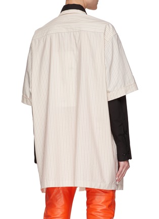 背面 - 点击放大 - MM6 MAISON MARGIELA - Double Layer Stripe Shirt