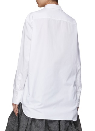 背面 - 点击放大 - CECILIE BAHNSEN - 侧绑带长款纯棉衬衫