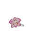 首图 - 点击放大 - SARAH ZHUANG - BLOSSOM 粉色蓝宝石彩色蓝宝石钻石点缀 18K 白金兰花造型戒指