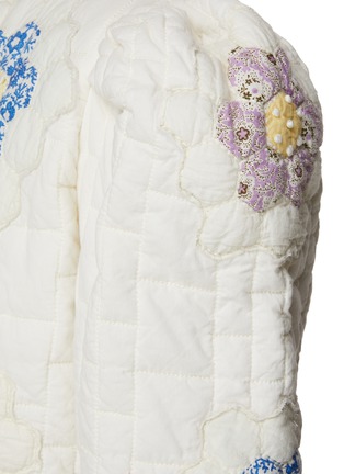 VIOLETTE 花卉拼贴绗缝纯棉短款夹克展示图