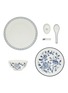 首图 –点击放大 - YUET TUNG CHINA WORKS - 骨瓷餐具套装 — 白色和蓝色