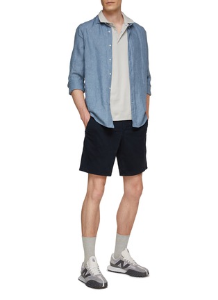 模特儿示范图 - 点击放大 - RAG & BONE - LOGO 纯棉 POLO 衫