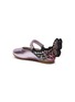 细节 - 点击放大 - SOPHIA WEBSTER - CHIARA 幼儿款蝴蝶装饰搭带真皮平底鞋