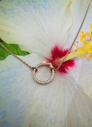 细节 - 点击放大 - REPOSSI - Antifer' Diamond 18k rose gold necklace