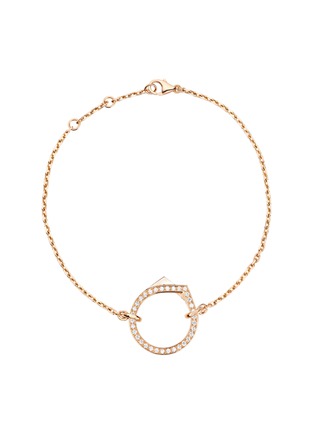 首图 - 点击放大 - REPOSSI - Antifer' Diamond 18k rose gold chain bracelet