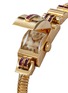 细节 - 点击放大 - LANE CRAWFORD VINTAGE COLLECTION - TERSA Diamond Ruby concealed silver dial 9K yellow gold case lady watch