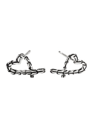 首图 - 点击放大 - JOHN HARDY - ‘Classic Chain Manah' Sterling Silver Heart Stud Earrings