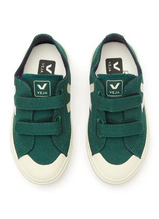 模特儿示范图 - 点击放大 - VEJA - OLLIE 幼儿款 V 字拼贴帆布运动鞋