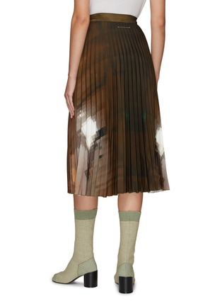 背面 - 点击放大 - MM6 MAISON MARGIELA - 抽象图案百褶半裙