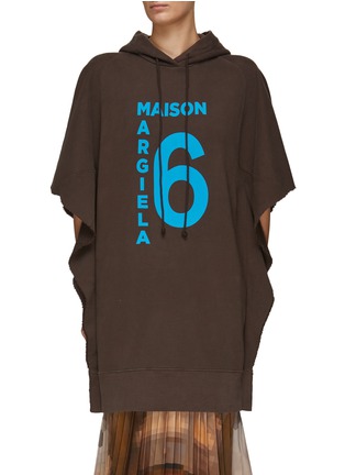 首图 - 点击放大 - MM6 MAISON MARGIELA - LOGO连帽卫衣版型连衣裙
