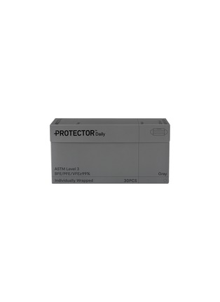 细节 –点击放大 - PROTECTOR DAILY - LARGE PROTECTIVE FACE MASK PACK OF 30 – Gray