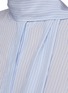  - VALENTINO GARAVANI - 领口飘带条纹真丝衬衫