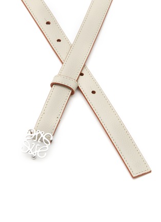 细节 - 点击放大 - LOEWE - Anagram buckle leather thin belt