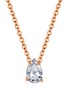 首图 - 点击放大 - ANITA KO - Diamond 18k rose gold pendant necklace