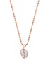 首图 - 点击放大 - ANITA KO - Diamond 18k rose gold small palm leaf necklace