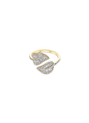 首图 - 点击放大 - ANITA KO - Diamond 18k gold small leaf ring