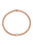 首图 - 点击放大 - ANITA KO - Diamond 18k rose gold small cuban chain bracelet
