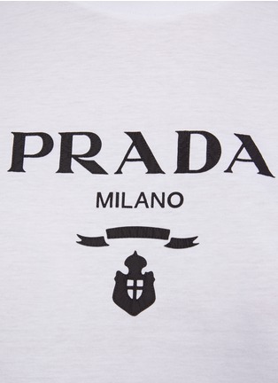  - PRADA - LOGO 印花纯棉 T 恤