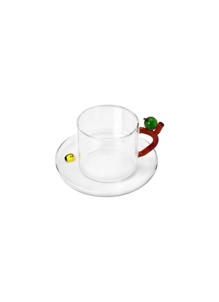 首图 –点击放大 - ICHENDORF MILANO - Fruits And Flower Apple Tea Cup And Ladybug Saucer