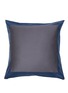 首图 –点击放大 - FRETTE - RECTANGULAR 拼色围边枕套 — 灰色和蓝色
